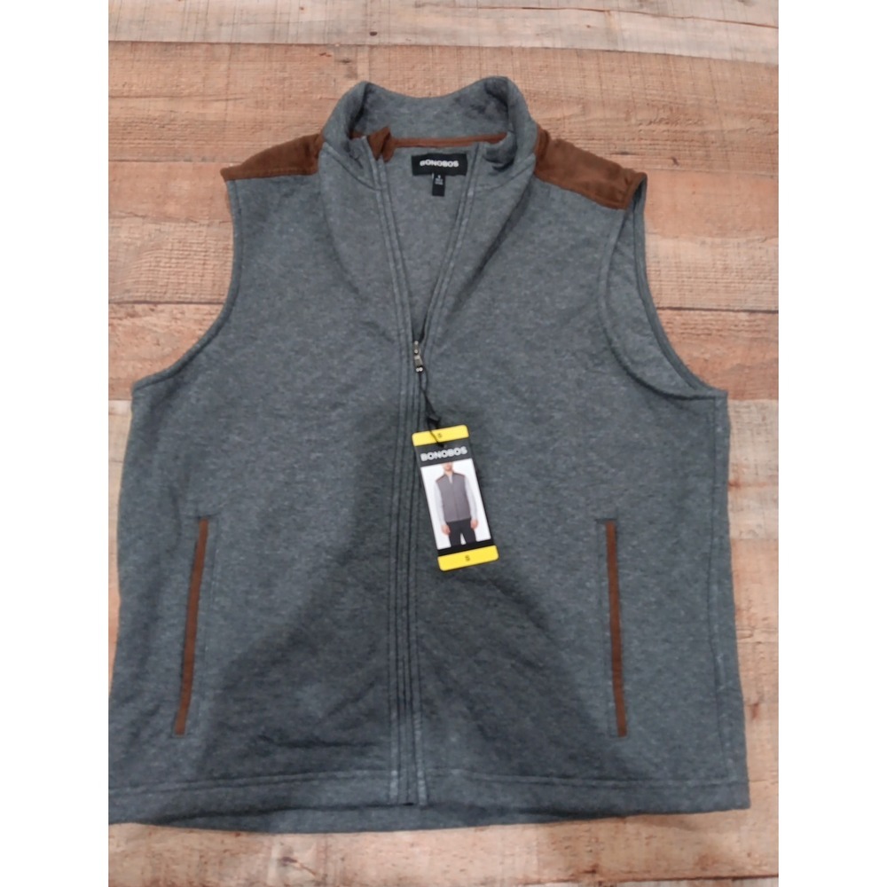 Bonobos Men's Modern Style Lightweight Vest,‎ Gray, Size Small  2474